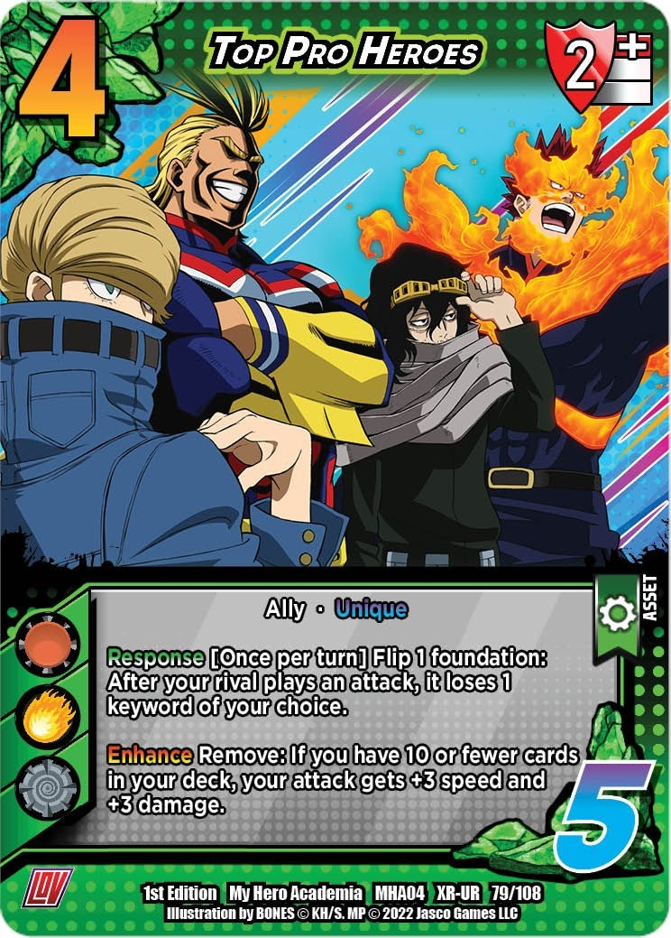 Image for Top Pro Heroes (XR) (UniVersus: My Hero Academia: League of Villains) (079/108) - UniVersus