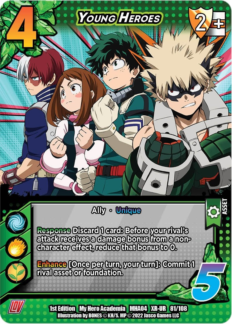 Image for Young Heroes (XR) (UniVersus: My Hero Academia: League of Villains) (081/108) - UniVersus