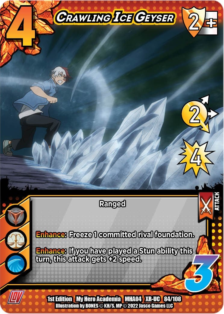 Image for Crawling Ice Geyser (XR) (UniVersus: My Hero Academia: League of Villains) (084/108) - UniVersus