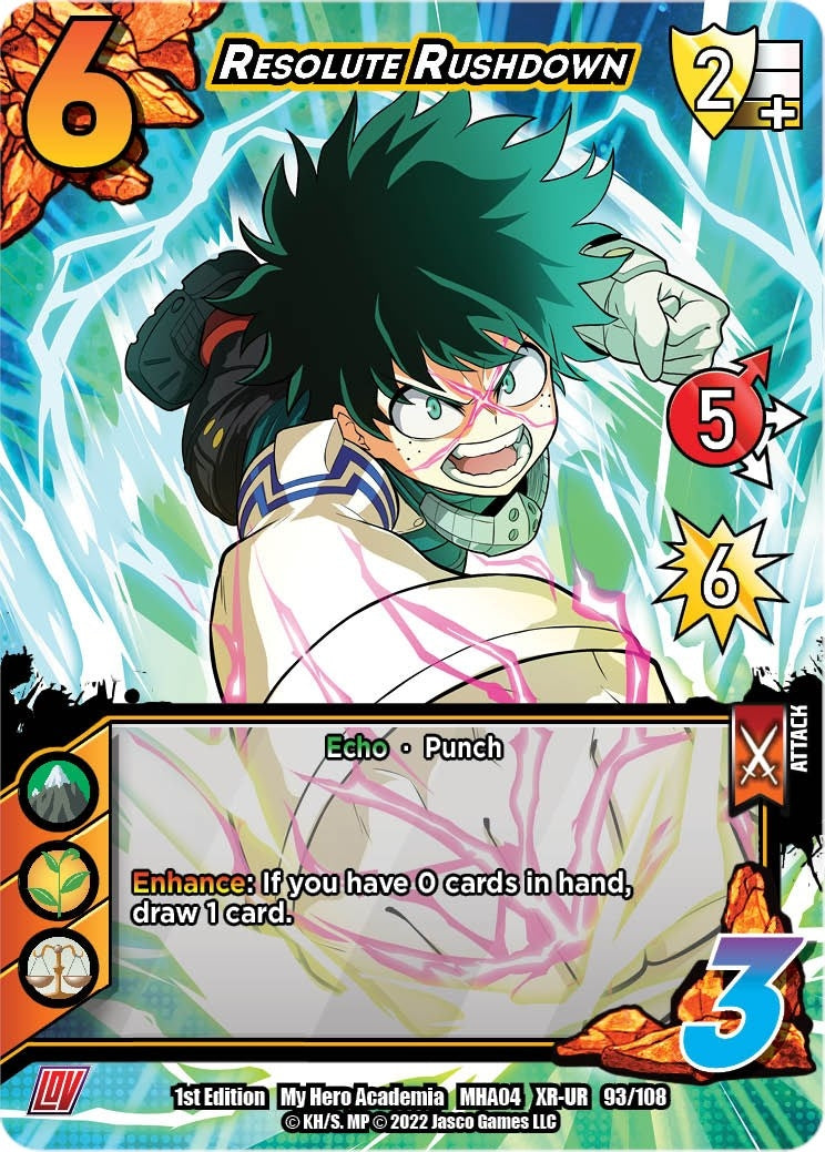 Image for Resolute Rushdown (XR) (UniVersus: My Hero Academia: League of Villains) (093/108) - UniVersus