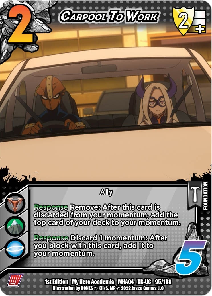 Image for Carpool To Work (XR) (UniVersus: My Hero Academia: League of Villains) (095/108) - UniVersus