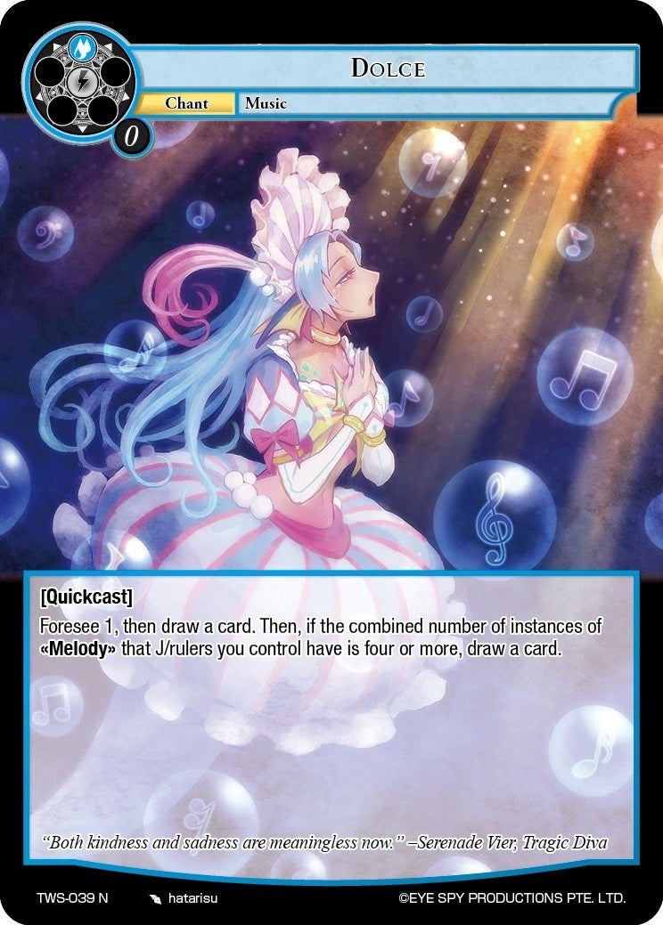 Image for Dolce (The War of the Suns) (TWS-039 N) - Force of Will