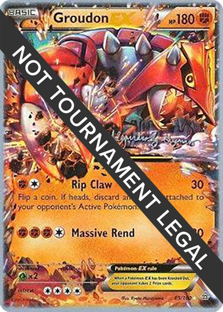 Image for Groudon EX - 2015 (Alejandro Ng-Guzman) (World Championship Decks) (85/160) - Pokemon