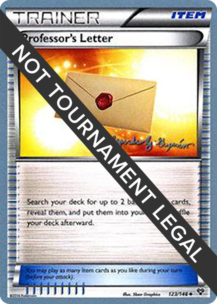 Image for Professor's Letter - 2015 (Alejandro Ng-Guzman) (World Championship Decks) (123/146) - Pokemon