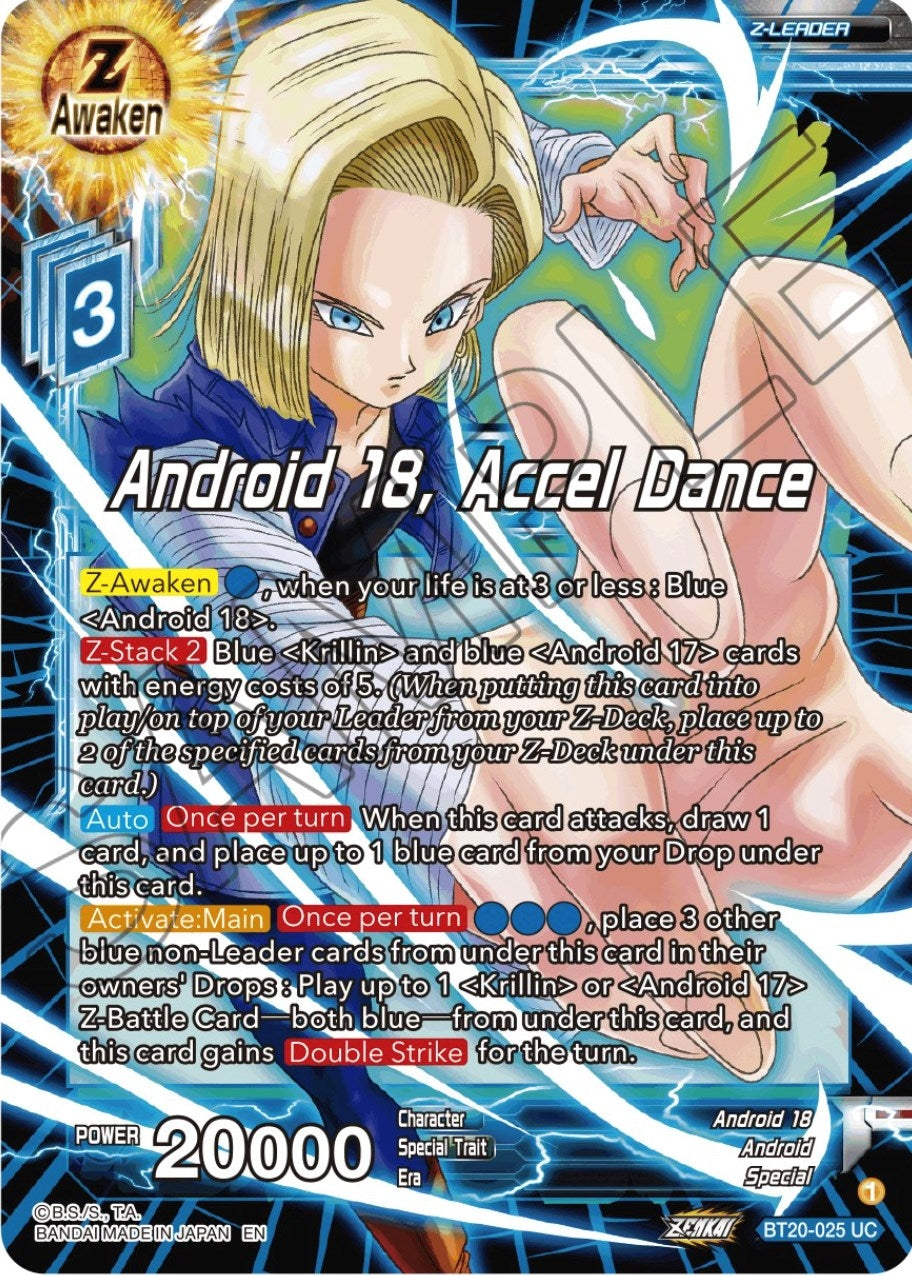 Image for Android 18, Accel Dance (Power Absorbed) (BT20-025) - Dragon Ball Super: Masters