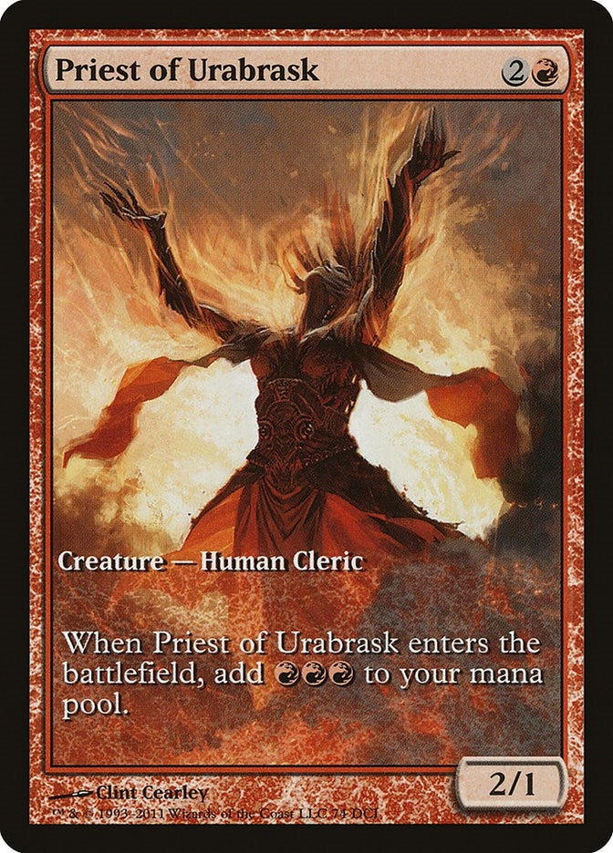 Image for Priest of Urabrask (Game Day & Store Championship Promos) (74) - Magic: The Gathering