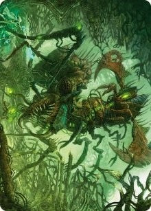 Image for Skyscythe Engulfer Art Card (Art Series: Phyrexia: All Will Be One) (42) - Magic: The Gathering