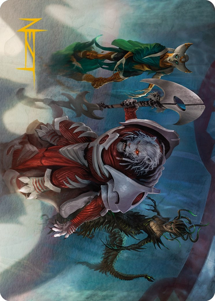 Image for Norn's Decree Art Card (Gold-Stamped Signature) (Art Series: Phyrexia: All Will Be One) (6) - Magic: The Gathering