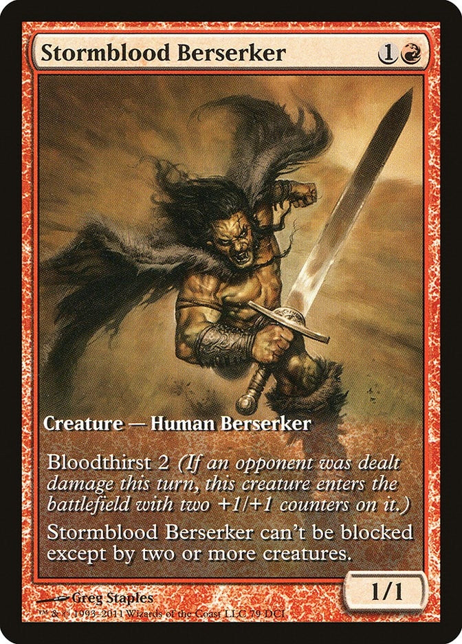 Image for Stormblood Berserker (Game Day & Store Championship Promos) (156) - Magic: The Gathering