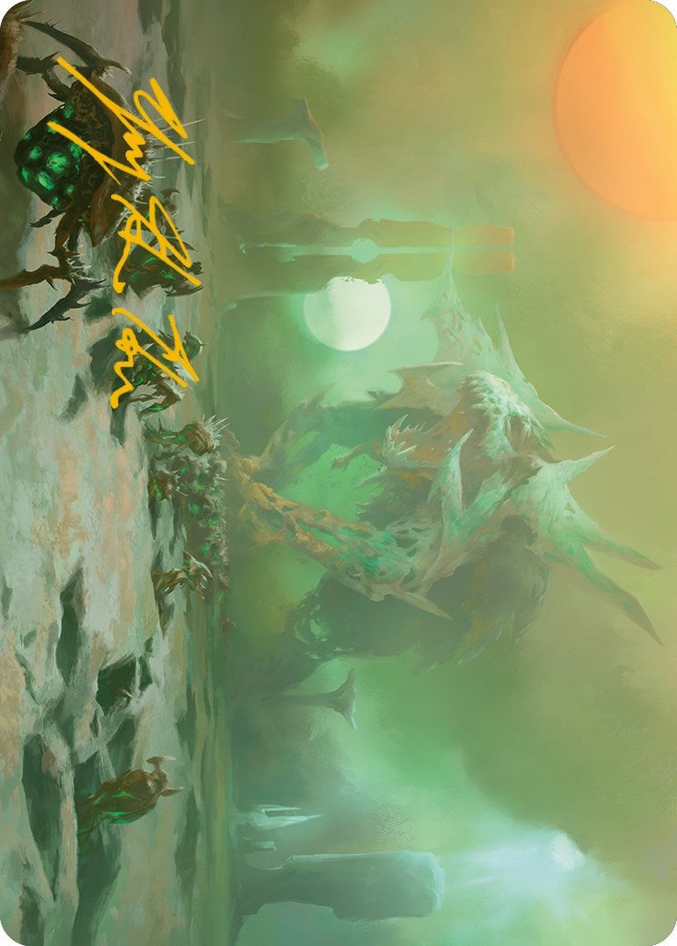 Image for Green Sun's Twilight Art Card (Gold-Stamped Signature) (Art Series: Phyrexia: All Will Be One) (39) - Magic: The Gathering