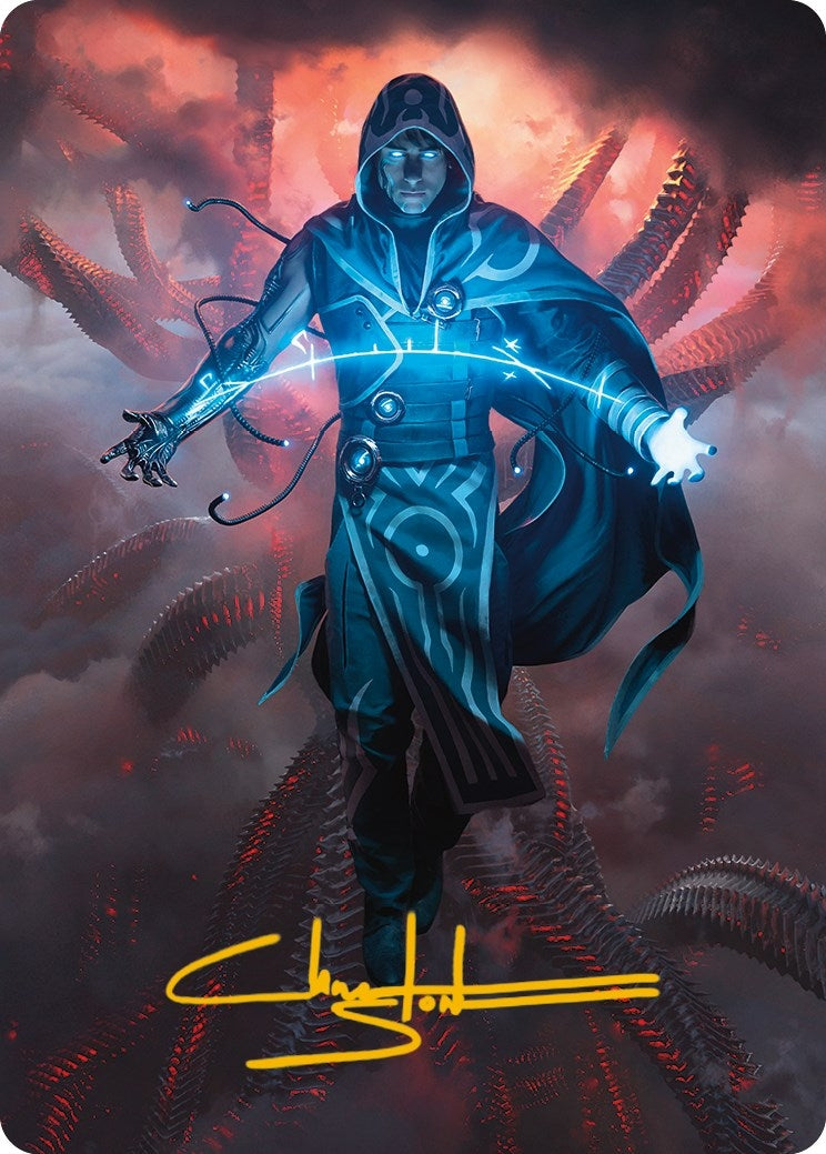Image for Jace, the Perfected Mind Art Card (15/81) (Gold-Stamped Signature) (Art Series: Phyrexia: All Will Be One) (15) - Magic: The Gathering