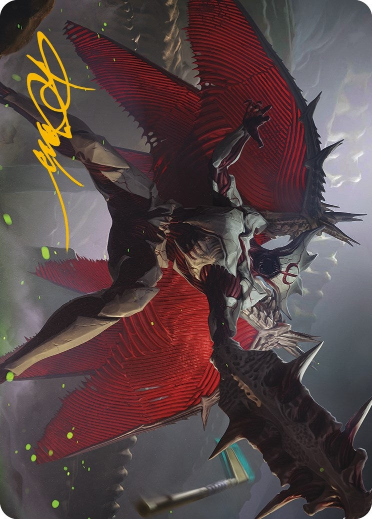 Image for Phyrexian Vindicator Art Card (7/81) (Gold-Stamped Signature) (Art Series: Phyrexia: All Will Be One) (7) - Magic: The Gathering