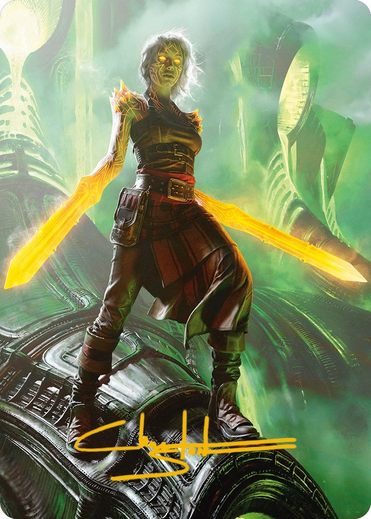 Image for Nahiri, the Unforgiving Art Card (51/81) (Gold-Stamped Signature) (Art Series: Phyrexia: All Will Be One) (51) - Magic: The Gathering