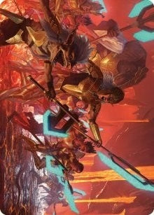 Image for Roar of Resistance Art Card (Art Series: Phyrexia: All Will Be One) (34) - Magic: The Gathering