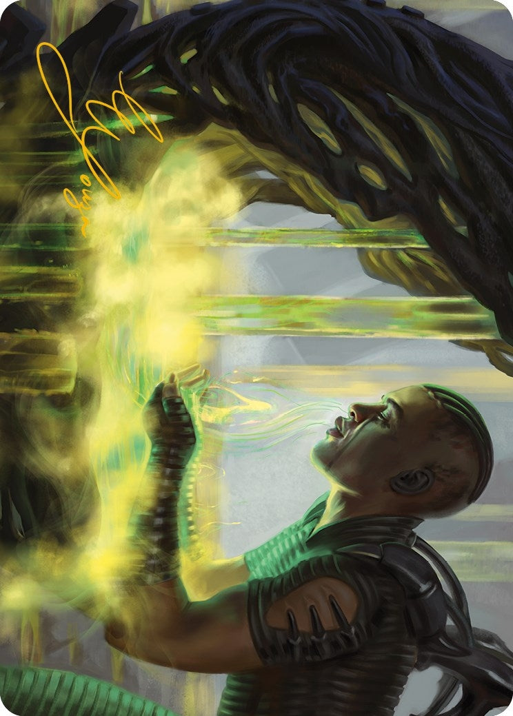 Image for Necrogen Communion Art Card (Gold-Stamped Signature) (Art Series: Phyrexia: All Will Be One) (21) - Magic: The Gathering