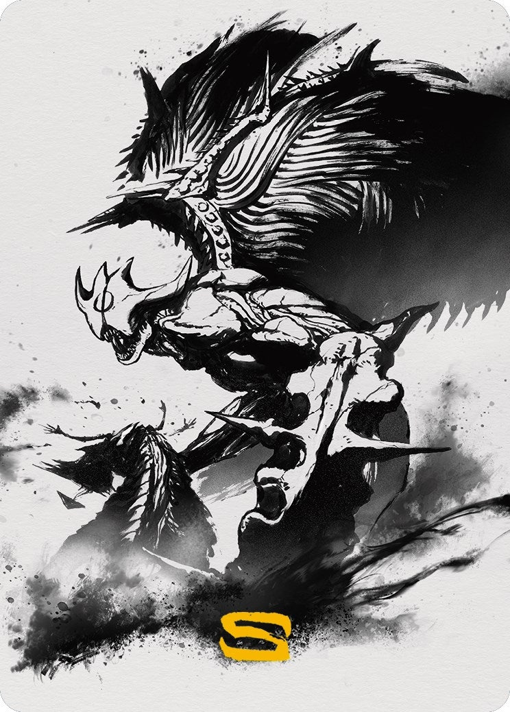 Image for Phyrexian Vindicator Art Card (65/81) (Gold-Stamped Signature) (Art Series: Phyrexia: All Will Be One) (65) - Magic: The Gathering