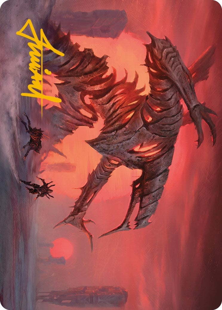 Image for Red Sun's Twilight Art Card (Gold-Stamped Signature) (Art Series: Phyrexia: All Will Be One) (33) - Magic: The Gathering
