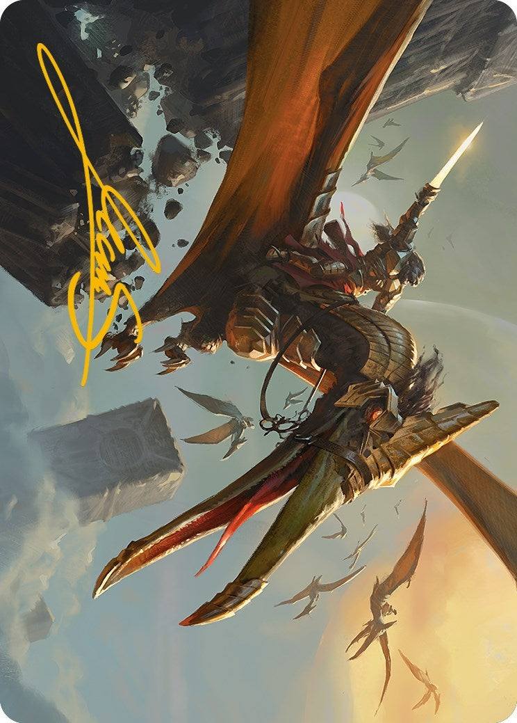 Image for Skyhunter Strike Force Art Card (Gold-Stamped Signature) (Art Series: Phyrexia: All Will Be One) (9) - Magic: The Gathering