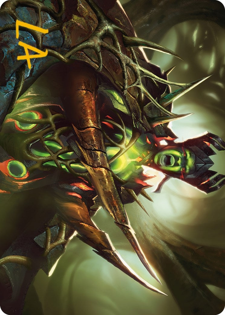 Image for Maze's Mantle Art Card (Gold-Stamped Signature) (Art Series: Phyrexia: All Will Be One) (40) - Magic: The Gathering