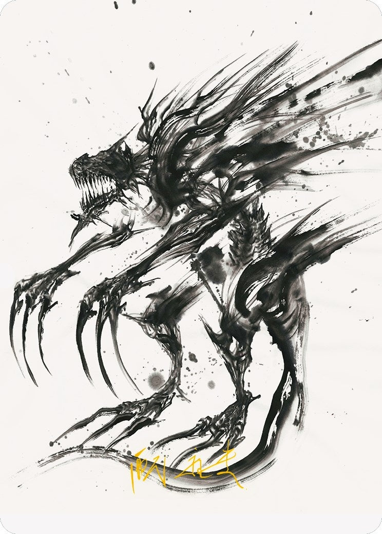 Image for Phyrexian Obliterator Art Card (Gold-Stamped Signature) (Art Series: Phyrexia: All Will Be One) (71) - Magic: The Gathering