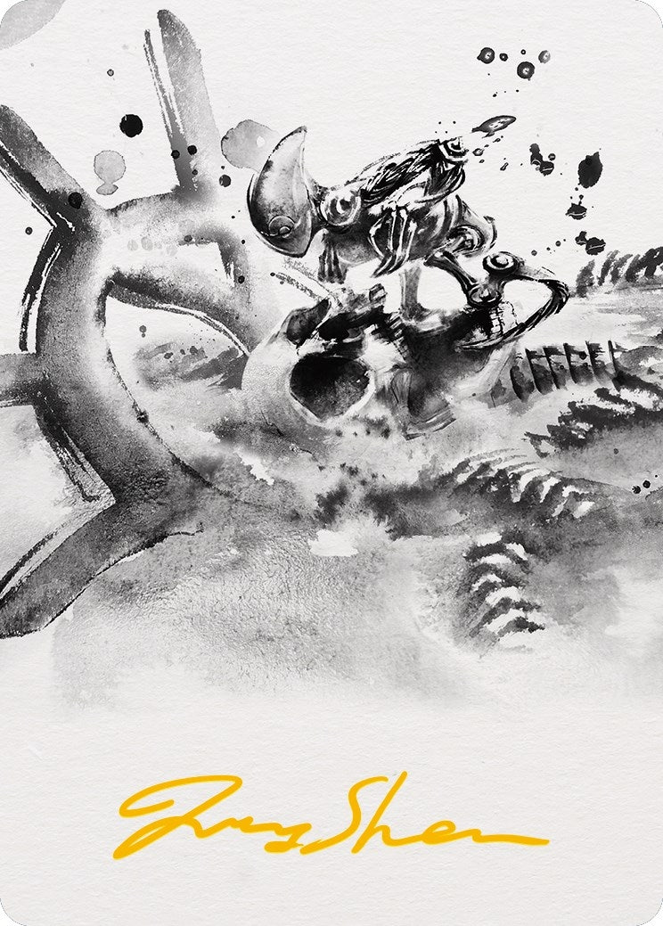 Image for Myr Convert Art Card (Gold-Stamped Signature) (Art Series: Phyrexia: All Will Be One) (81) - Magic: The Gathering