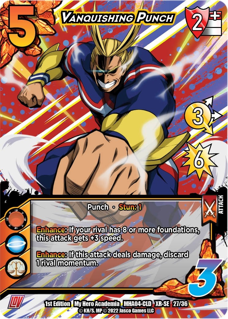 Image for Vanquishing Punch (XR) (UniVersus: My Hero Academia: League of Villains) (27/36) - UniVersus