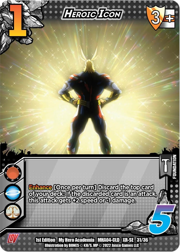Image for Heroic Icon (XR) (UniVersus: My Hero Academia: League of Villains) (31/36) - UniVersus