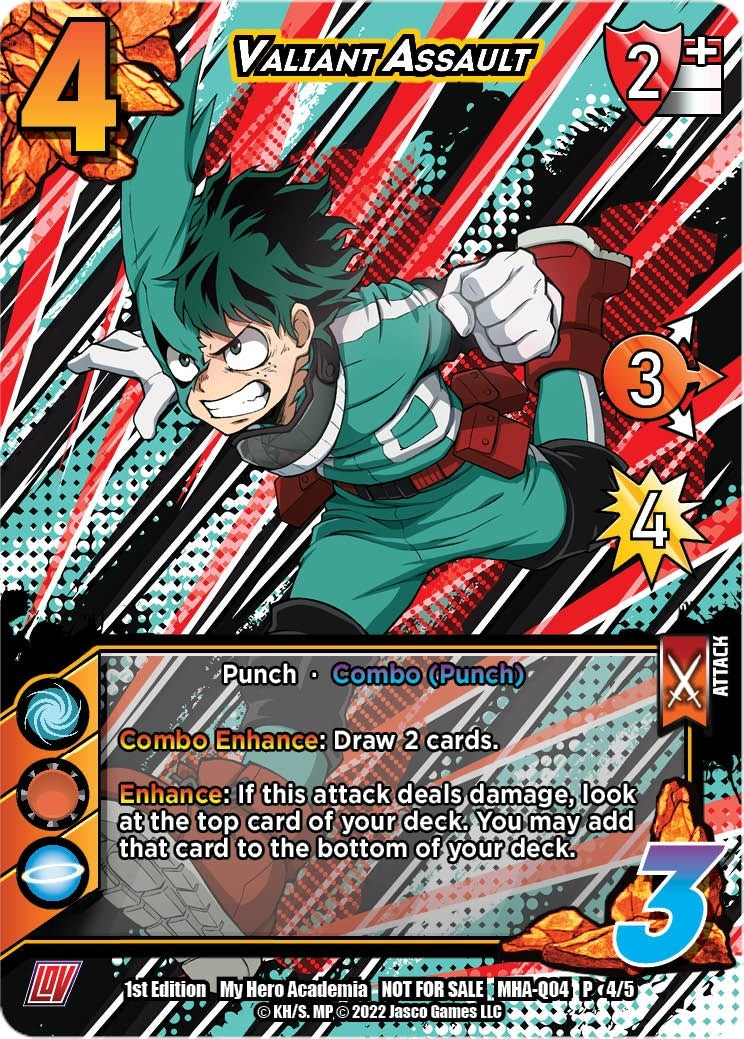 Image for Valiant Assault (Quirk Pack 4) (UniVersus: My Hero Academia Promo Cards) (MHA-Q04 P 04/05) - UniVersus
