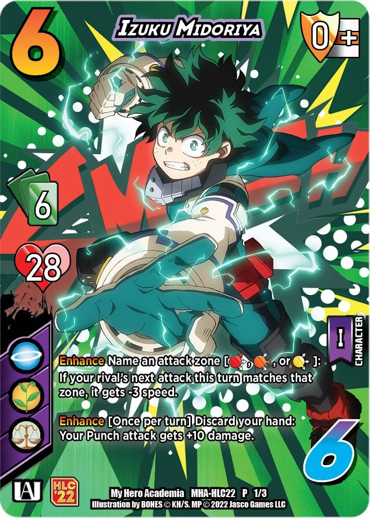 Image for Izuku Midoriya (Hero League Championship 2022) (UniVersus: My Hero Academia Promo Cards) (MHA-HLC22 P 1/3) - UniVersus