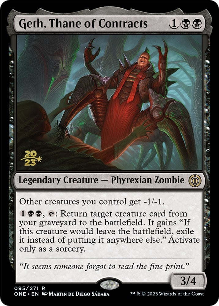 Image for Geth, Thane of Contracts (Prerelease Cards) (95) - Magic: The Gathering