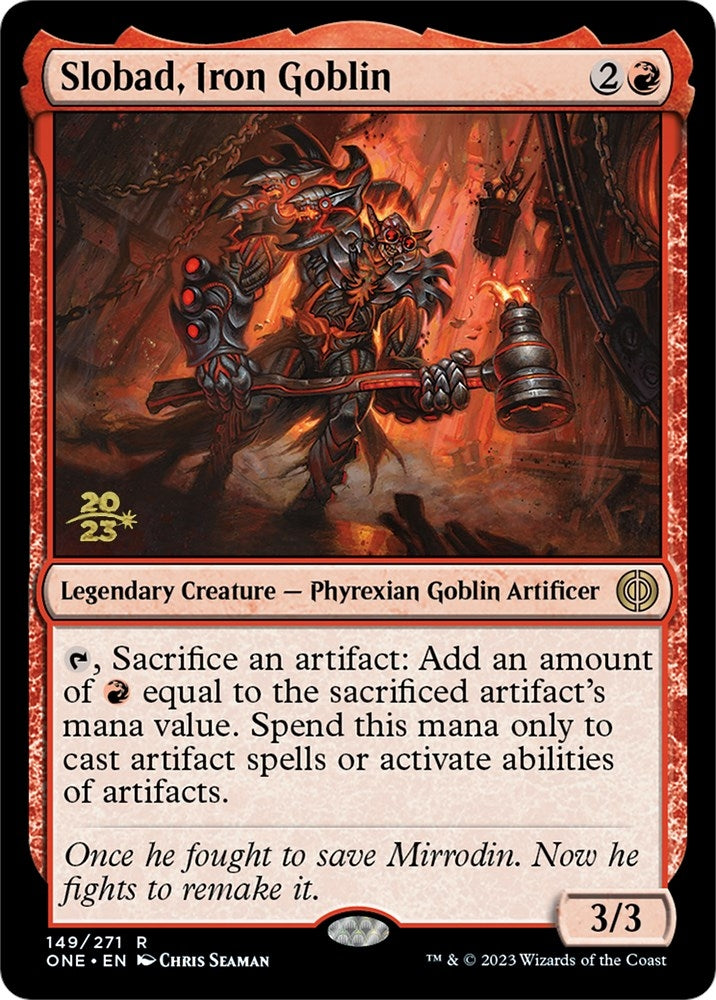 Image for Slobad, Iron Goblin (Prerelease Cards) (149) - Magic: The Gathering