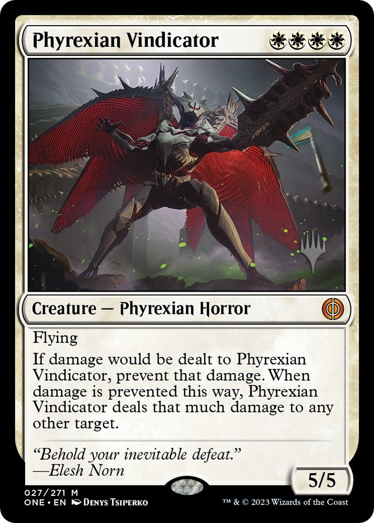 Image for Phyrexian Vindicator (Promo Pack: Phyrexia: All Will Be One) (27) - Magic: The Gathering
