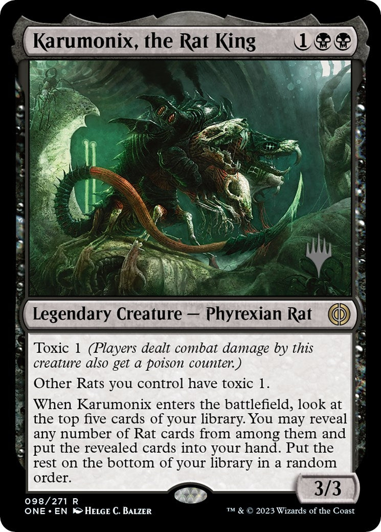 Image for Karumonix, the Rat King (Promo Pack: Phyrexia: All Will Be One) (98) - Magic: The Gathering