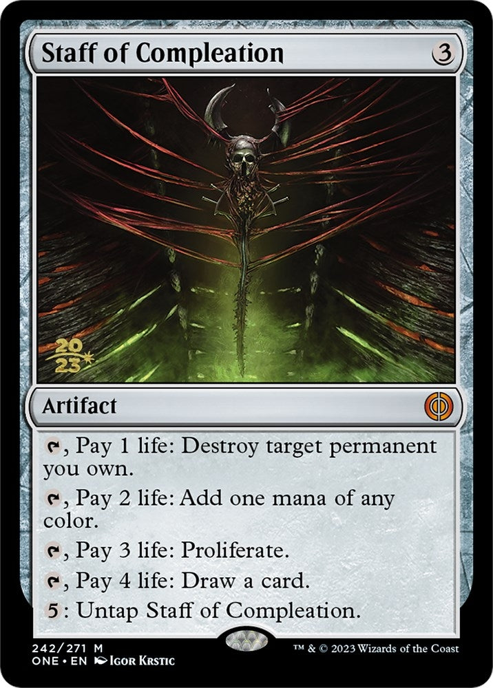 Image for Staff of Compleation (Prerelease Cards) (242) - Magic: The Gathering