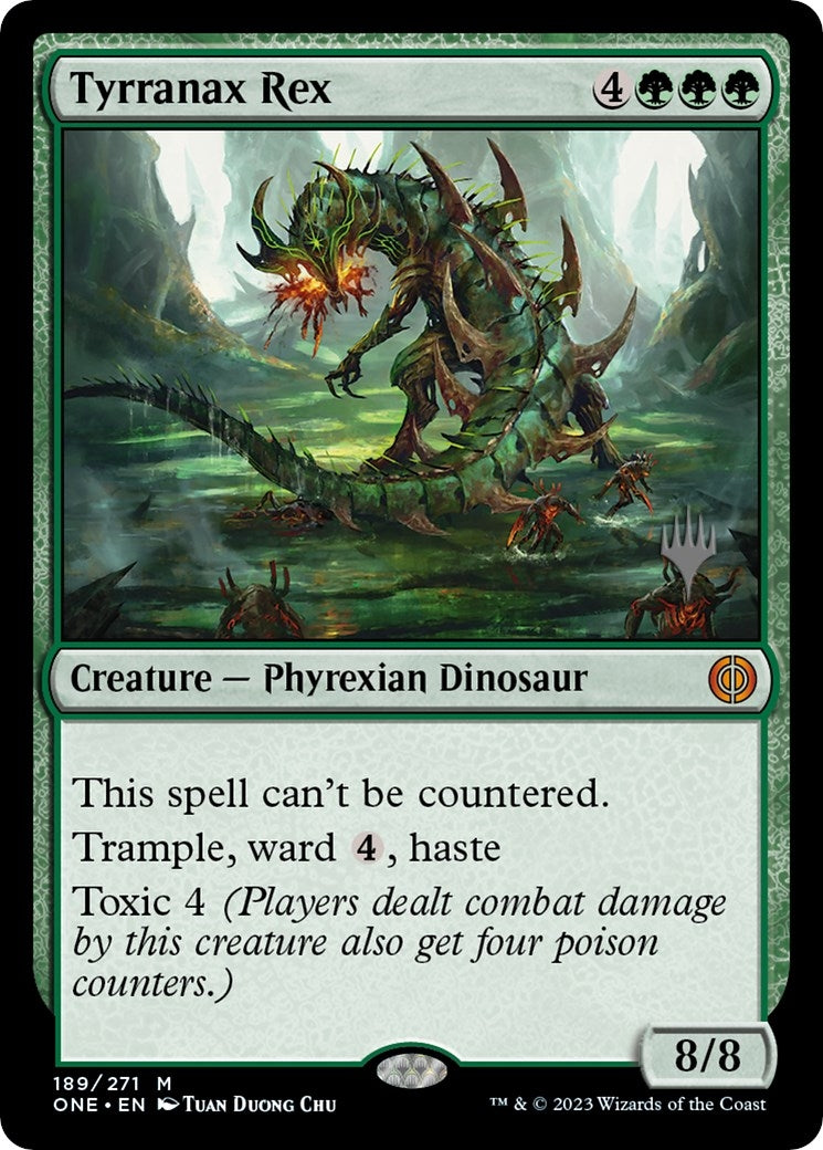 Image for Tyrranax Rex (Promo Pack: Phyrexia: All Will Be One) (189) - Magic: The Gathering
