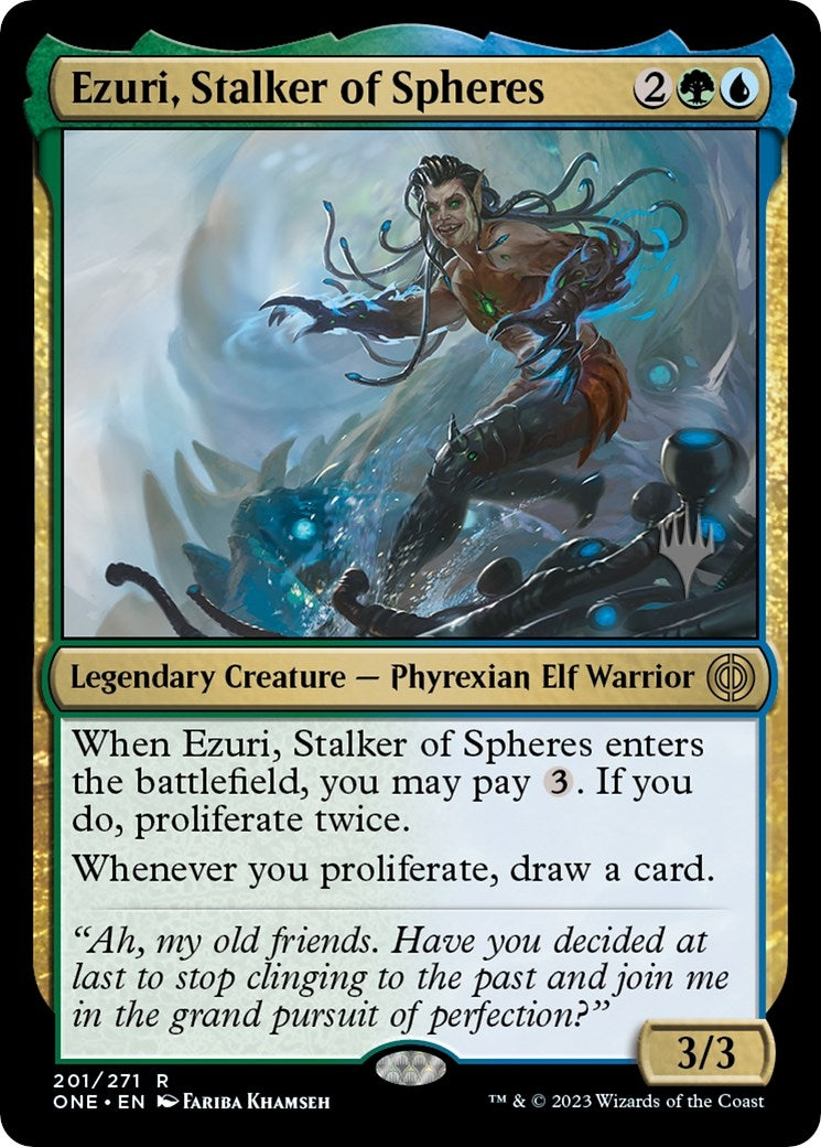 Image for Ezuri, Stalker of Spheres (Promo Pack: Phyrexia: All Will Be One) (201) - Magic: The Gathering