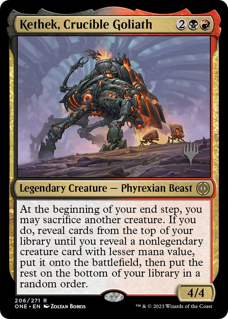 Image for Kethek, Crucible Goliath (Promo Pack: Phyrexia: All Will Be One) (206) - Magic: The Gathering