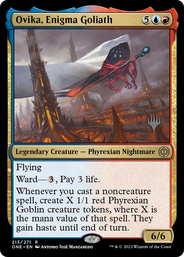 Image for Ovika, Enigma Goliath (Promo Pack: Phyrexia: All Will Be One) (213) - Magic: The Gathering