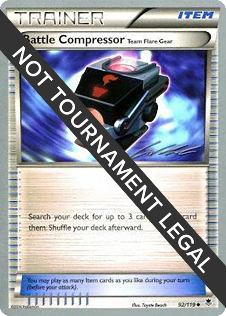 Image for Battle Compressor (Team Flare Gear) - 2016 (Cody Walinski) (World Championship Decks) (92/119) - Pokemon