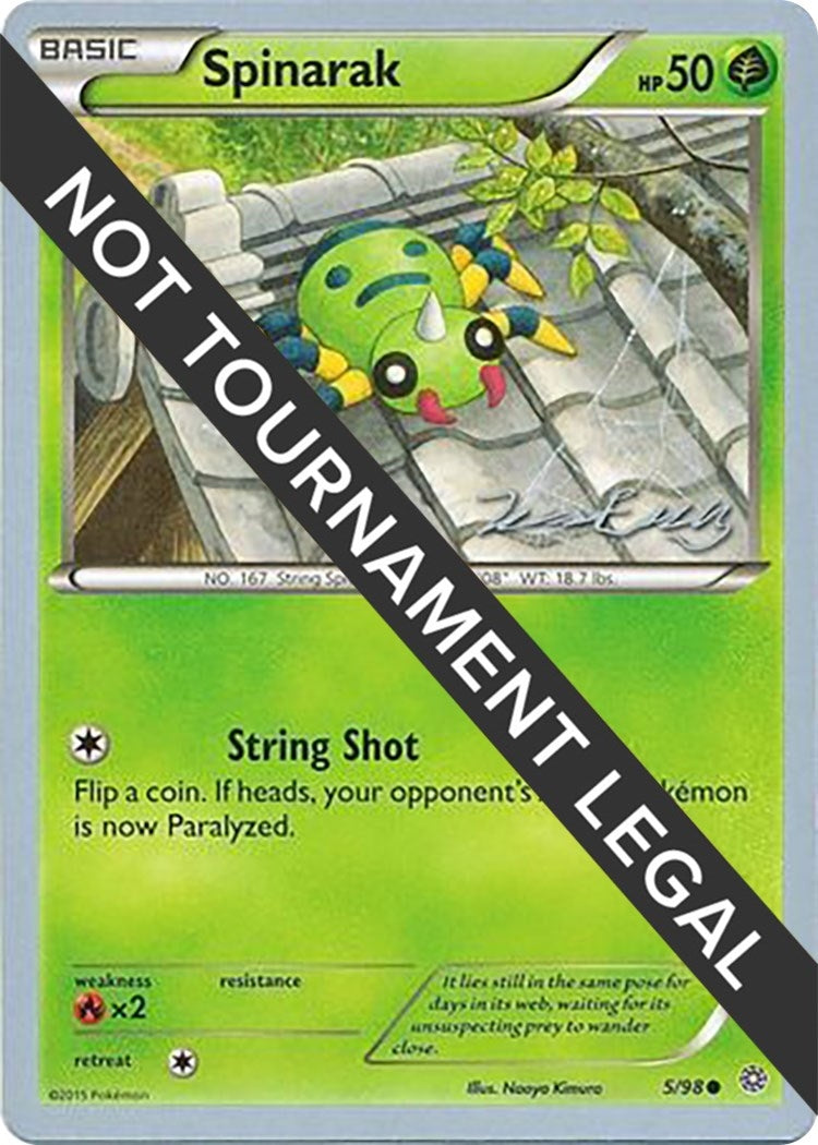 Image for Spinarak - 2016 (Jesper Eriksen) (World Championship Decks) (5/98) - Pokemon