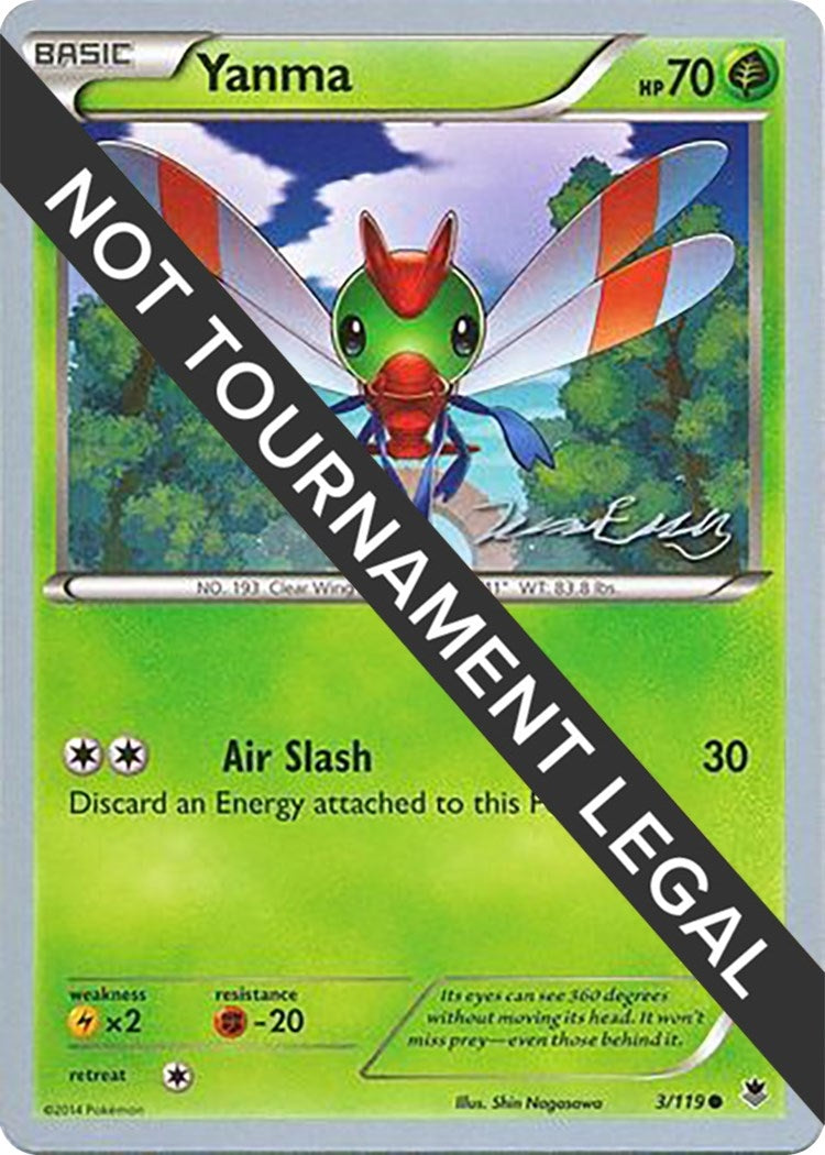 Image for Yanma - 2016 (Jesper Eriksen) (World Championship Decks) (3/119) - Pokemon