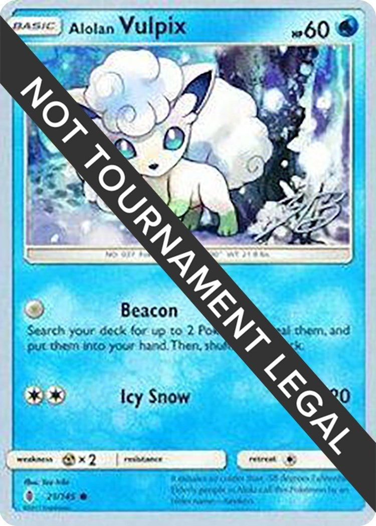 Image for Alolan Vulpix - 2017 (Zachary Bokhari) (World Championship Decks) (21/145) - Pokemon