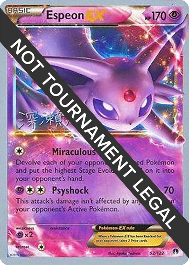 Image for Espeon EX - 2017 (Kabu Fukase) (World Championship Decks) (52/122) - Pokemon