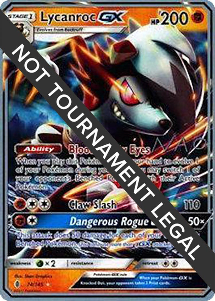 Image for Lycanroc GX - 2018 (Naohito Inoue) (World Championship Decks) (74/145) - Pokemon