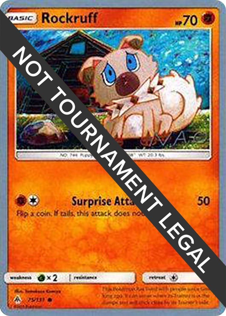 Image for Rockruff - 2018 (Naohito Inoue) (World Championship Decks) (75/131) - Pokemon