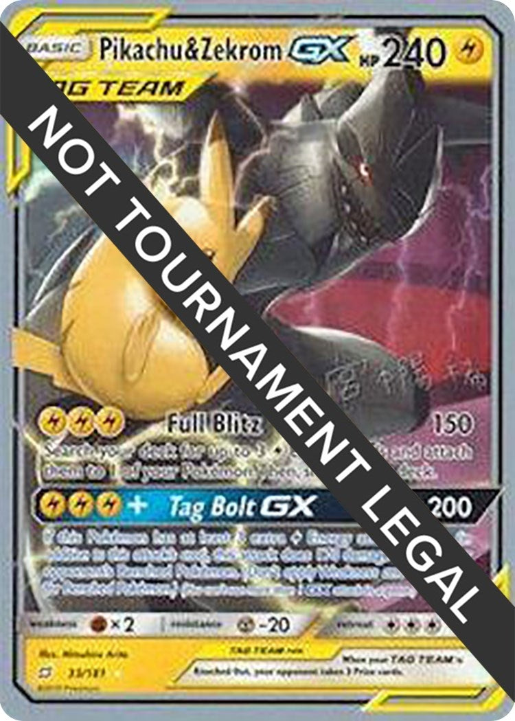 Image for Pikachu & Zekrom GX - 2019 (Haruki Miyamoto) (World Championship Decks) (33/181) - Pokemon