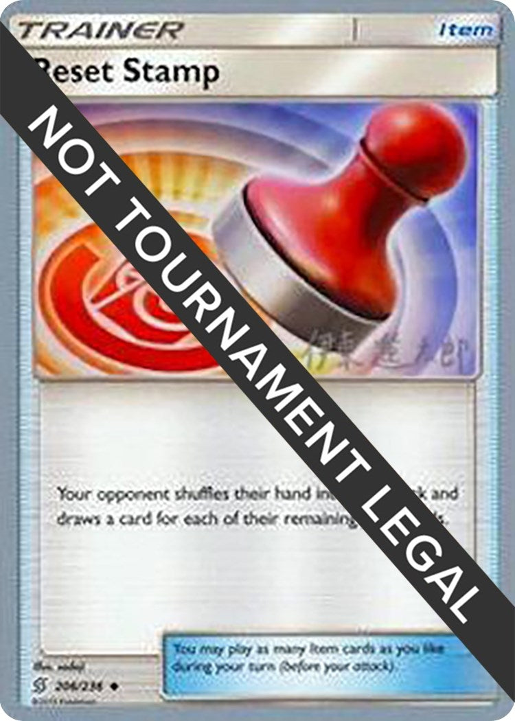Image for Reset Stamp - 2019 (Shintaro Ito) (World Championship Decks) (206/236) - Pokemon