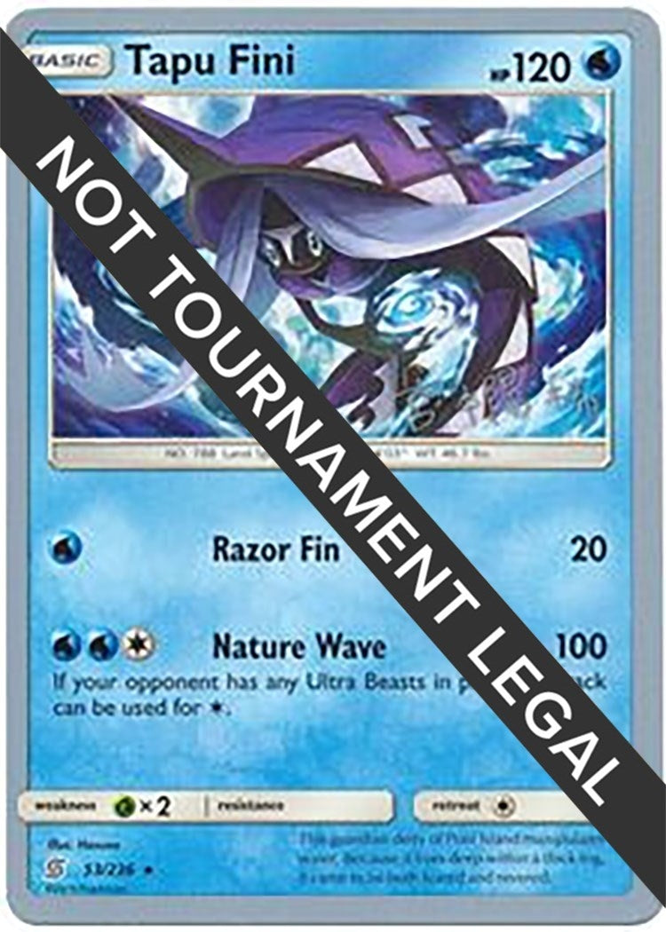 Image for Tapu Fini - 2019 (Haruki Miyamoto) (World Championship Decks) (53/236) - Pokemon