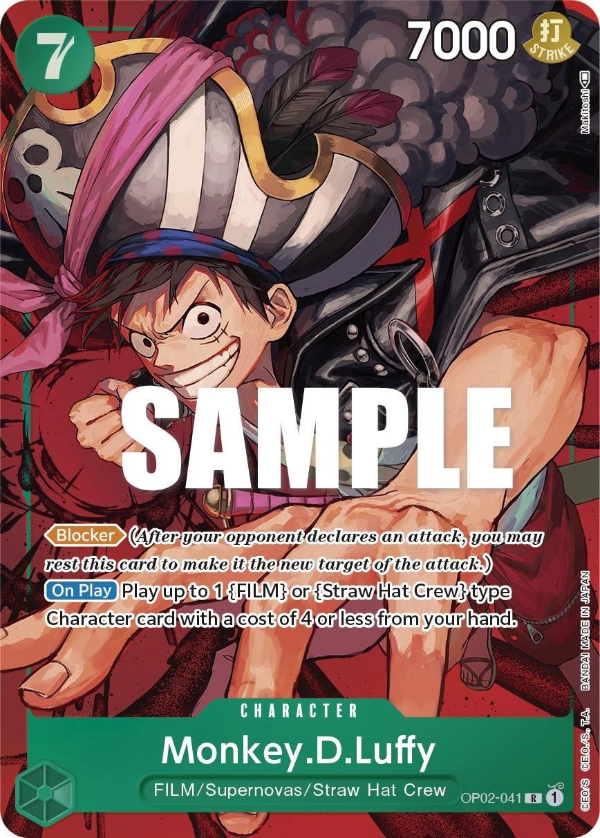 Image for Monkey.D.Luffy (041) (Alternate Art) (Paramount War) (OP02-041) - One Piece Card Game