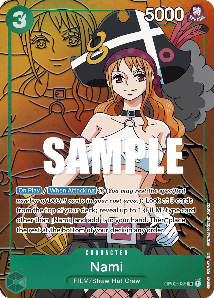 Image for Nami (Alternate Art) (Paramount War) (OP02-036) - One Piece Card Game